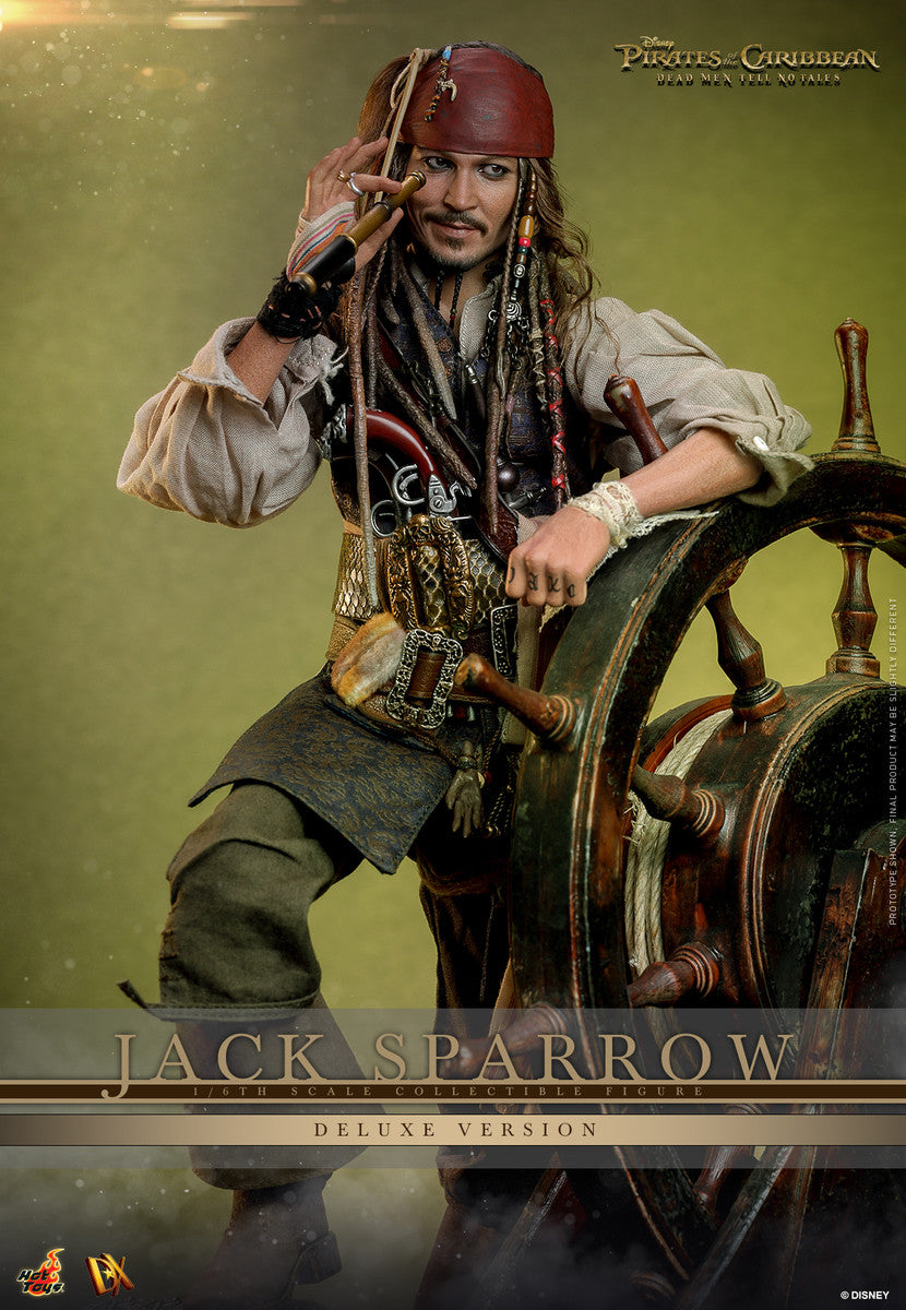Hot Toys DX38 1/6 Jack Sparrow Deluxe Version  加勒比海盜：決戰魔盜王 Pirates of the Caribbean: Dead Men Tell No Tales