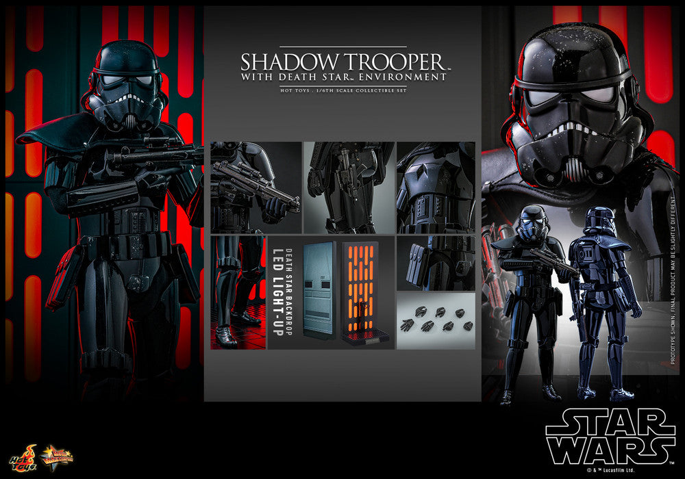 Hot Toys MMS737 Star Wars 1/6 Shadow Trooper with Death Star Environment Collectible Set 星球大戰 黑兵