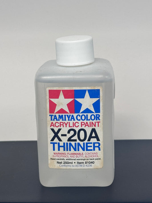 Tamiya 81040 ACRYLIC PAINT&nbsp;X-20A&nbsp;THINNER 水性油稀釋劑 250ml