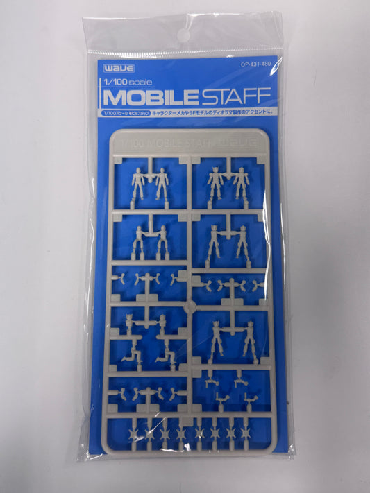 Wave 1/100 Scale Mobile Staff 地勤及飛行員人形模型 OP-431