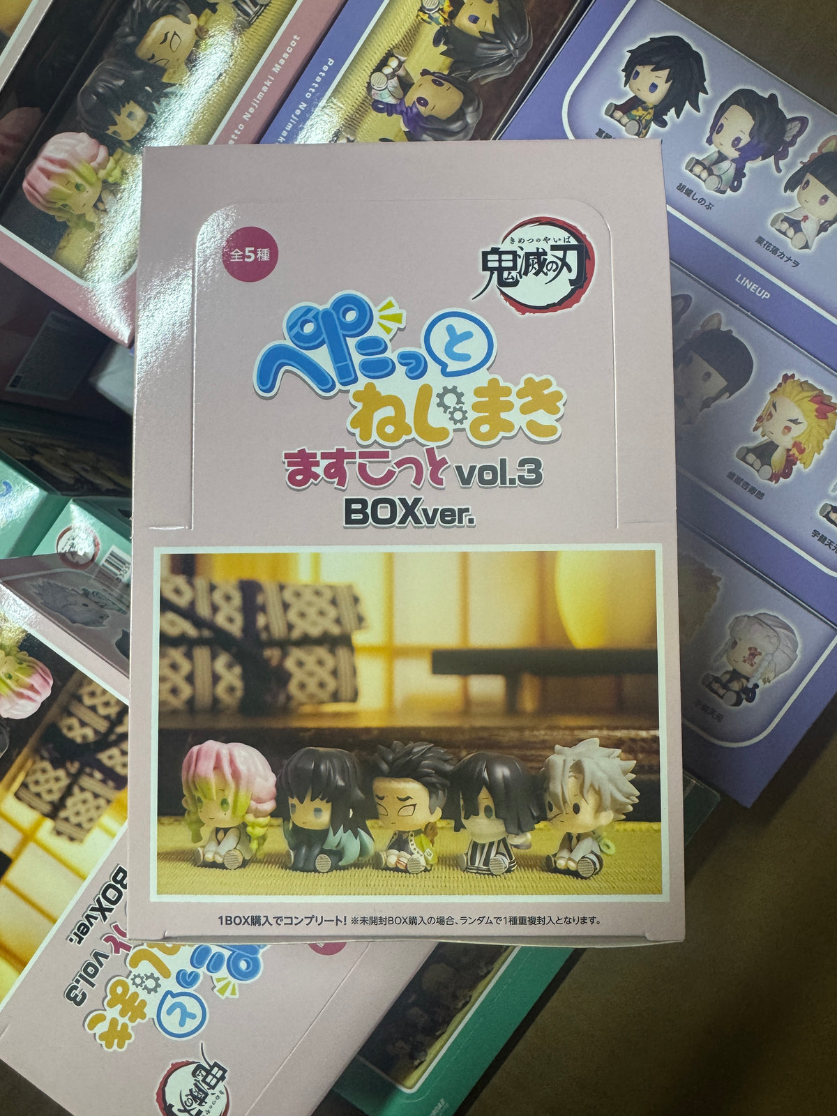 Bushiroad《鬼滅之刃》發條娃娃 Vol.3 原盒坐姿盲盒擺飾(霞/蛇/戀/風/岩柱)