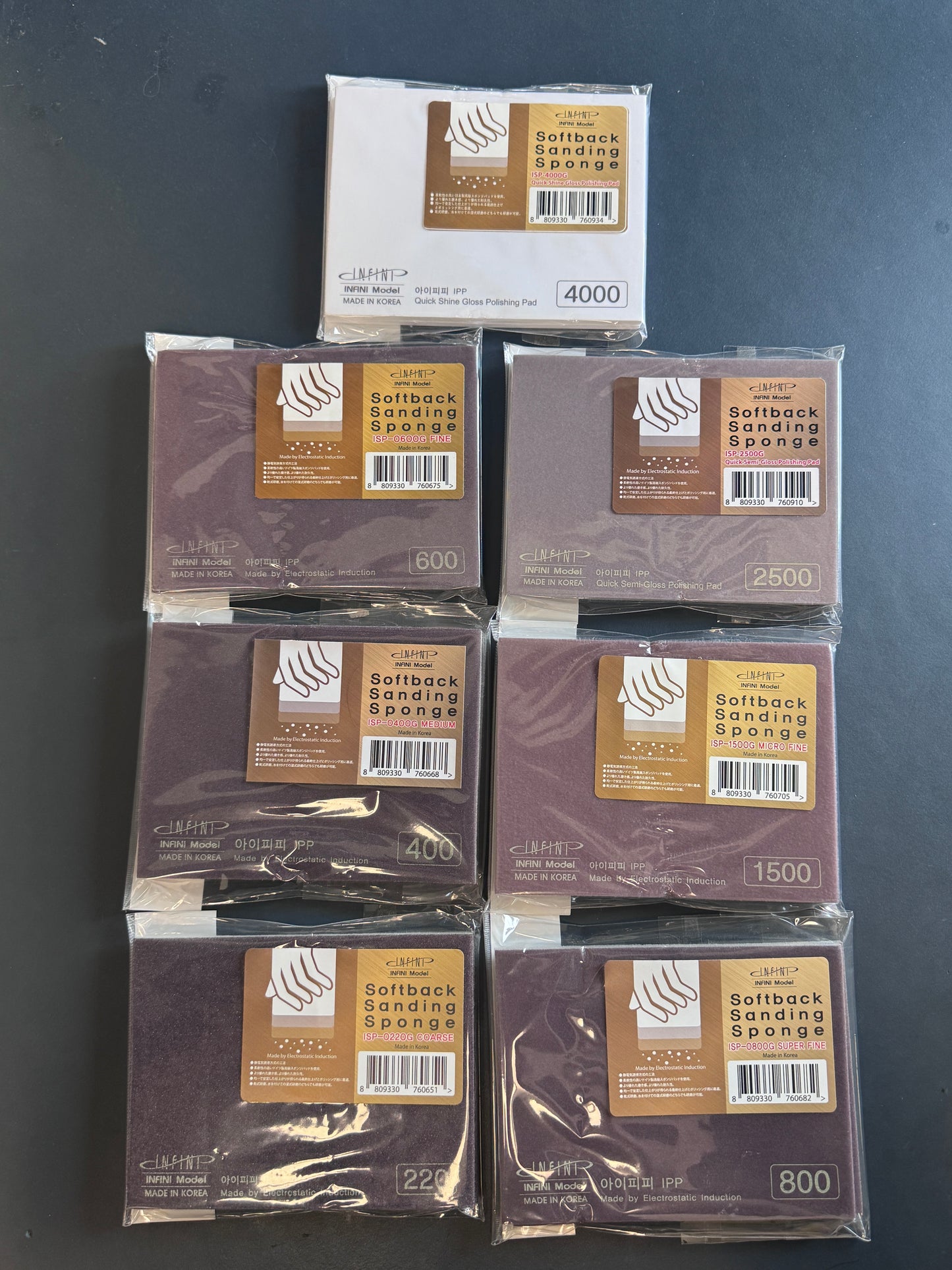 INFINI Softback Sanding Sponge Stick (2 sheets) ISP-0220G- 4000G 砂紙打磨棒