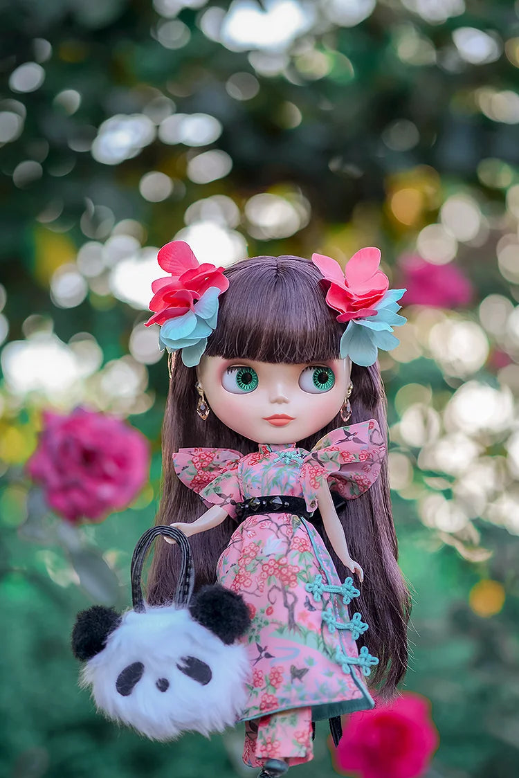 Neo-Blythe-Jade-Garden-Keita-Maruyama-Outfit-Panda-Bag