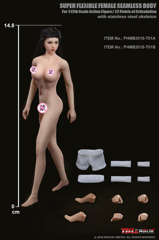 Tbleague T01B 1/12 包膠小麥色皮膚女素體 Seamless Female Body