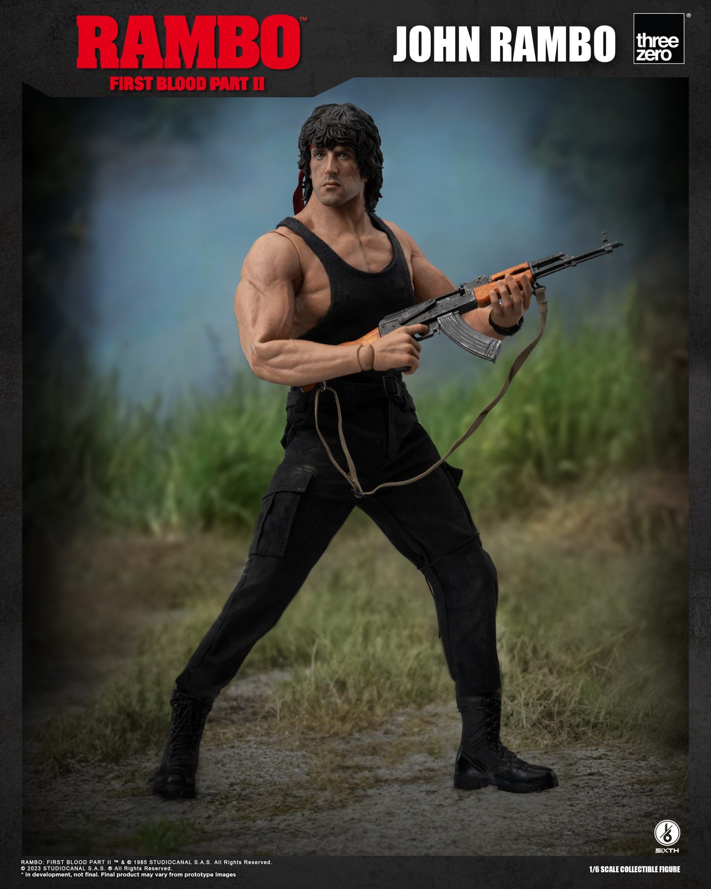Threezero 1/6 Rambo II First Blood Figure 第一滴血 約翰蘭保 史泰龍