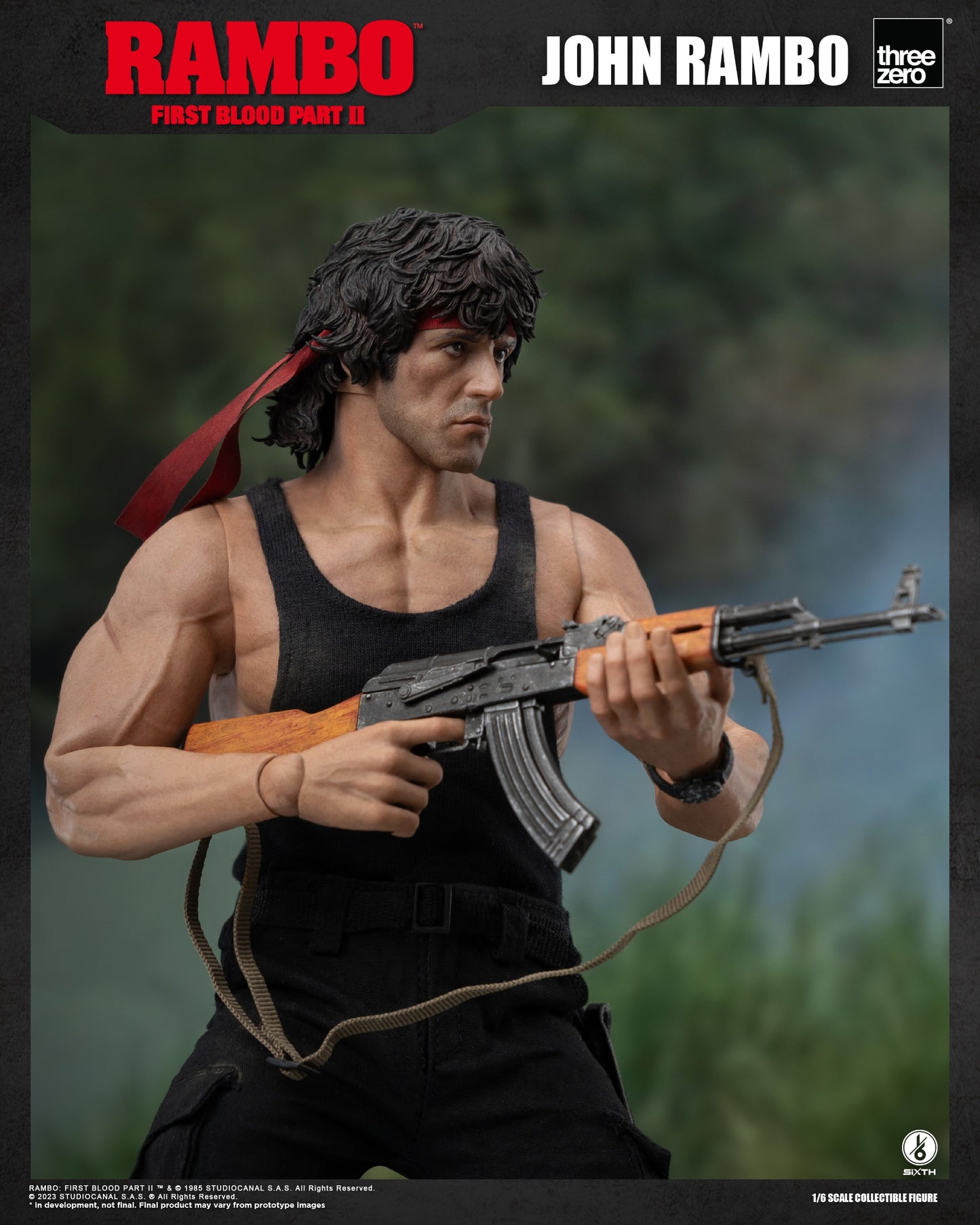 Threezero 1/6 Rambo II First Blood Figure 第一滴血 約翰蘭保 史泰龍