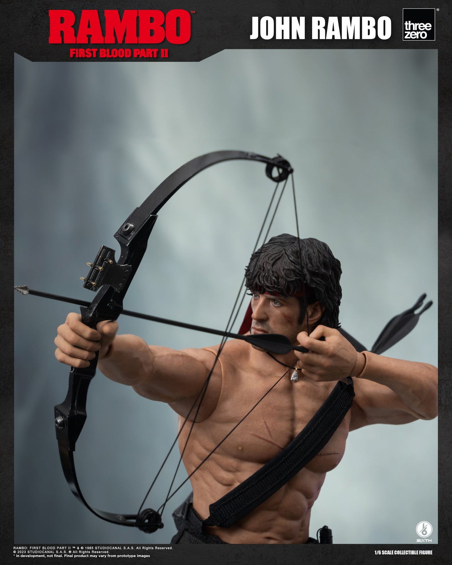 Threezero 1/6 Rambo II First Blood Figure 第一滴血 約翰蘭保 史泰龍