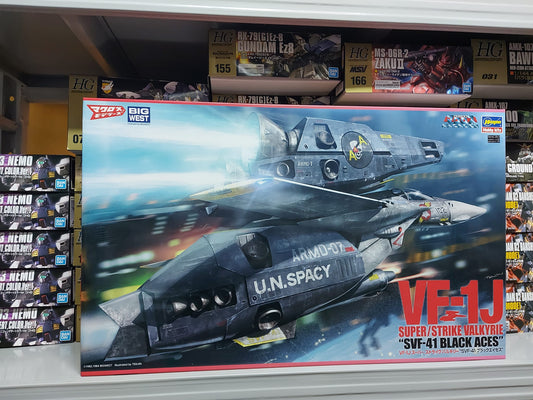 Hasegawa 長谷川 Macross 1/48 VF-1J Super/Strike Valkyrie SVF-41 Black Aces 強襲女武神 黑色王牌 超時空要塞