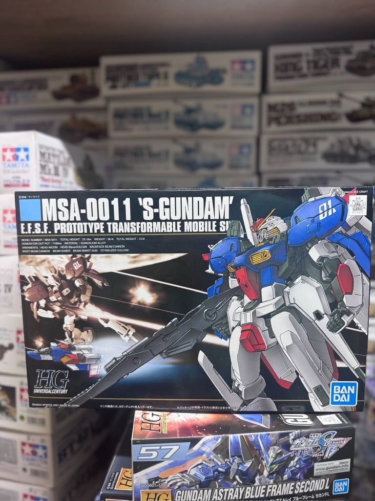 Bandai 1/144 HG HGUC 023 MSA-0011 S-Gundam 高達 E.F.S.F. Prototype Transformable Mobile Suit 5063534