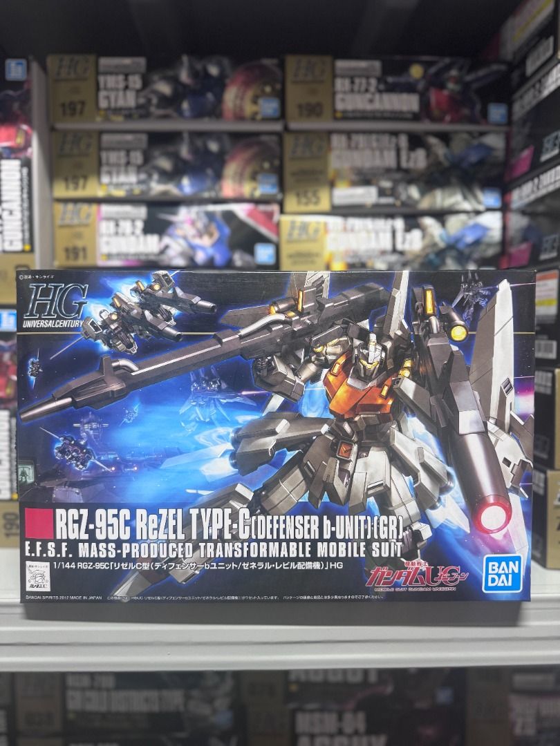 Rezel BANDAI HGUC 1/144 HG 142 RGZ-95C REZEL TYPE-C (DEFENSER B-UNIT)(Genera ...