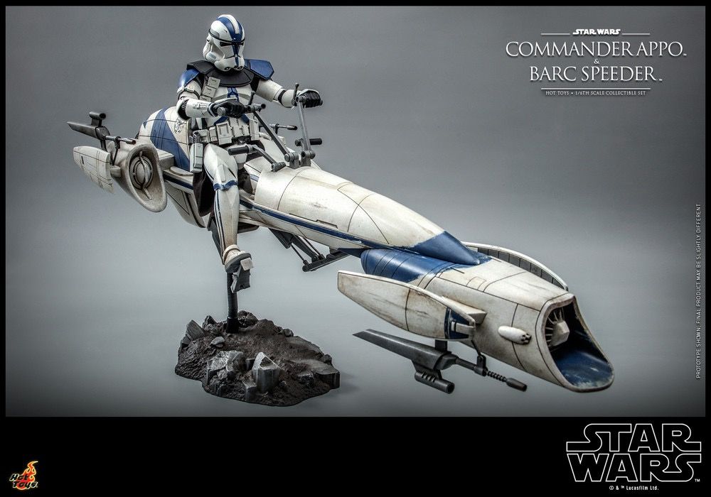 Hot Toys TMS076 1/6 Commander Appo and BARC Speeder Star Wars: The Clone Wars hottoys 星球大戰 複製人侵略