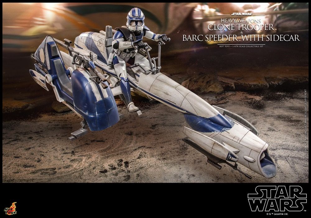 Hot Toys TMS077 1/6 Heavy Weapons Clone Trooper BARC Speeder Star Wars: The Clone Wars : 星球大戰 複製人戰爭