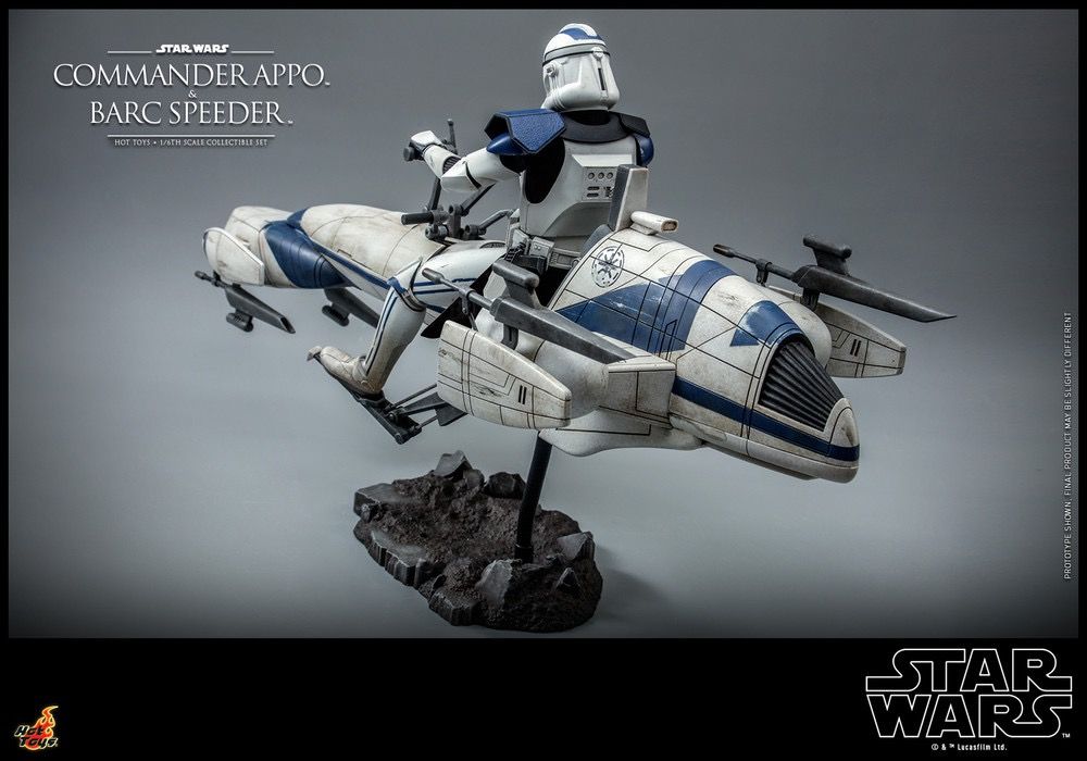 Hot Toys TMS076 1/6 Commander Appo and BARC Speeder Star Wars: The Clone Wars hottoys 星球大戰 複製人侵略