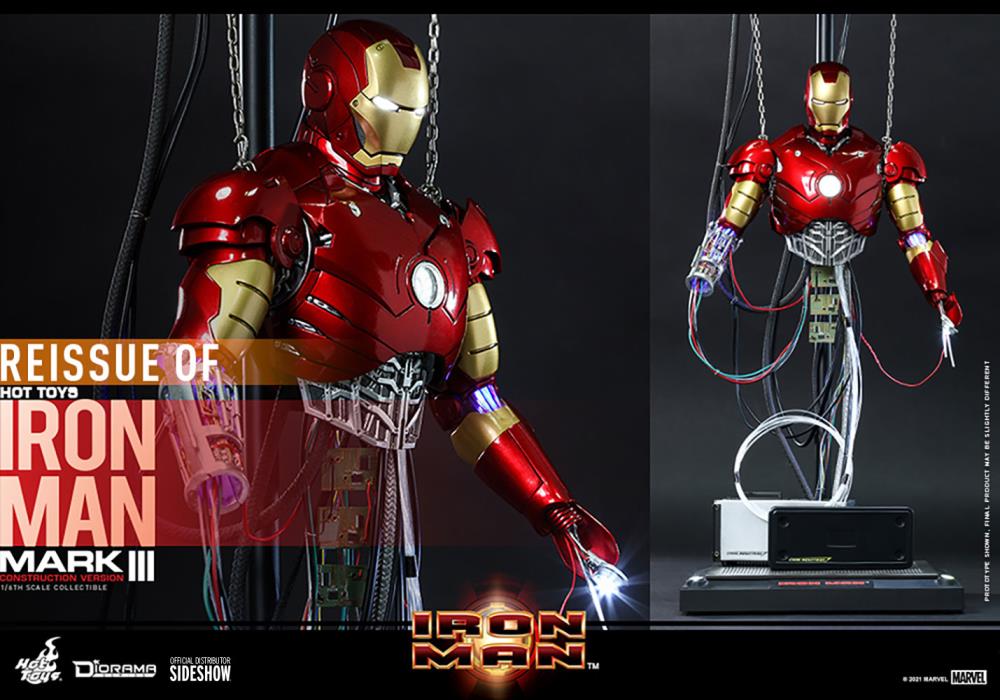 Hot Toys DS003 Iron Man 1/6 Mark III (Construction Version) 鐵甲奇俠 建構版 再版