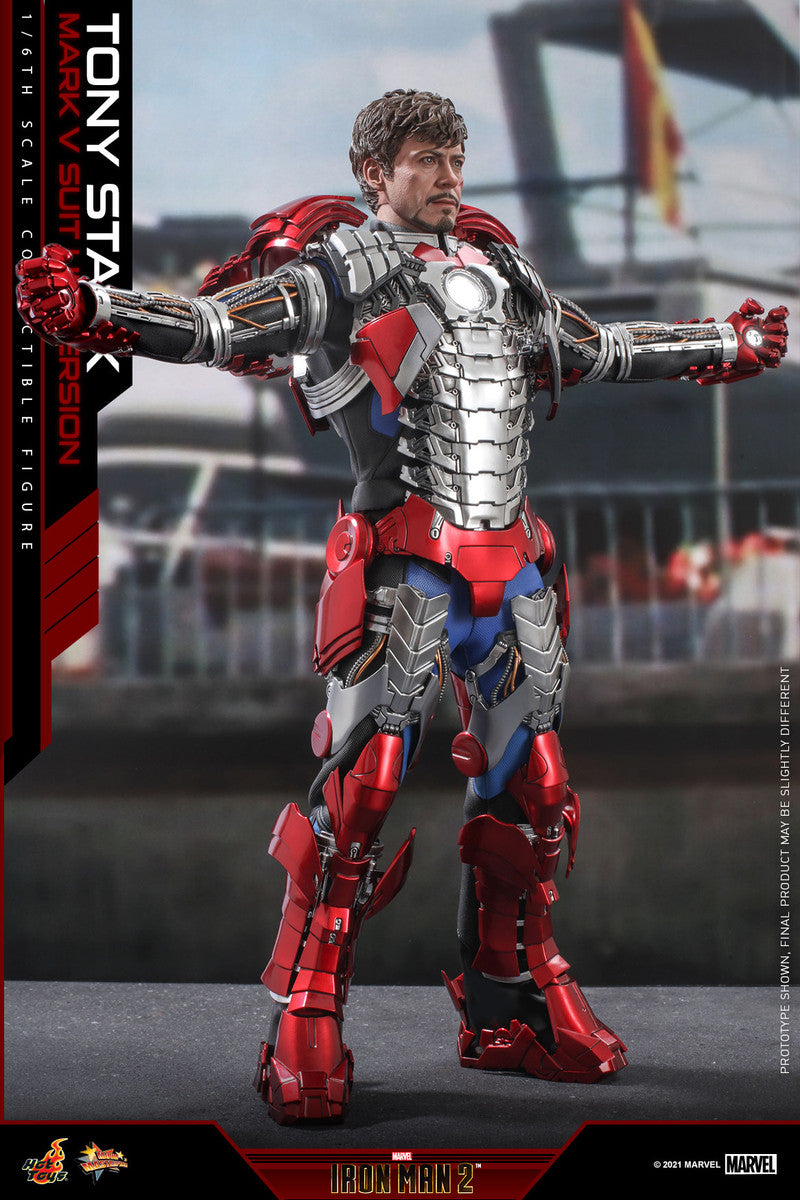 Hot Toys MMS599 Iron Man 鐵甲奇俠 2 Tony Stark (Mark V Suit up Version) 普通版