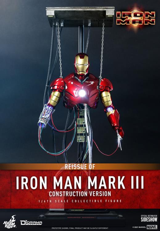 Hot Toys DS003 Iron Man 1/6 Mark III (Construction Version) 鐵甲奇俠 建構版 再版