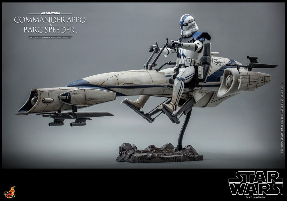 Hot Toys TMS076 1/6 Commander Appo and BARC Speeder Star Wars: The Clone Wars hottoys 星球大戰 複製人侵略