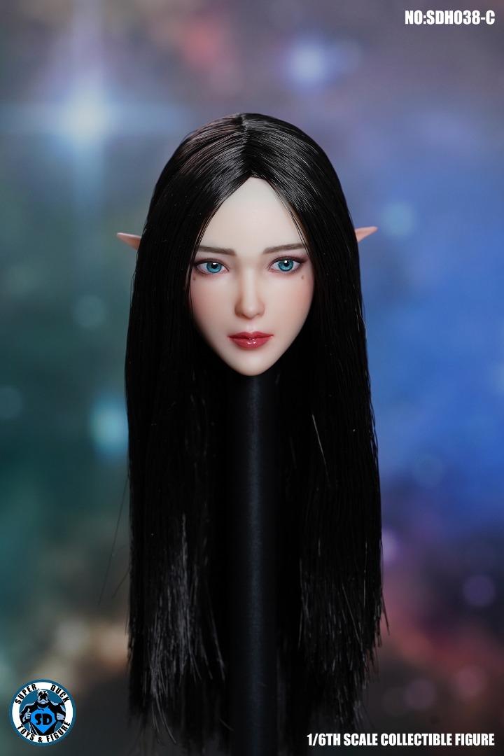 SUPER DUCK 1/6 精靈女頭雕 SDH038 四款