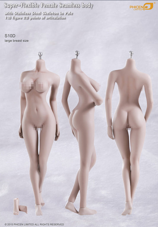 Tbleague S10D 1/6 大胸 包膠女素體 seamless Female body