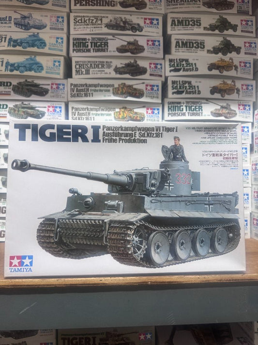 田宮 Tamiya 35216 1/35 Military Miniature Germany Tiger I Early Production Model Kit