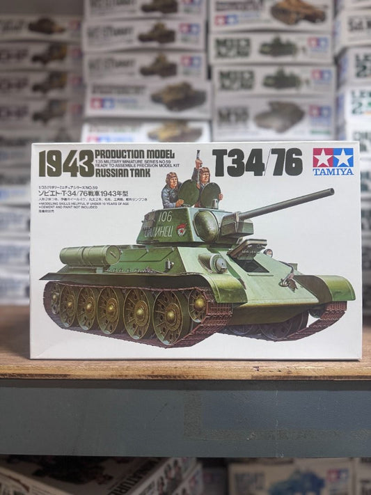 田宮 Tamiya 35059 1/35 Russian T34/76 Tank 1943 Model Kit