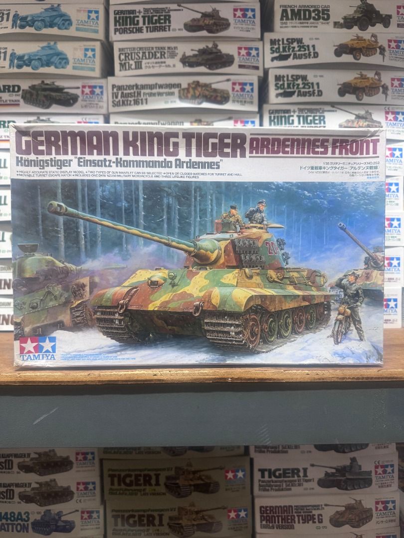 Tamiya 35252 1/35 Model Tank German King Tiger II Königstiger Ardennes Front Tamiya 35252 1/35 Model Tank German King Tiger II Königstiger Ardennes Front