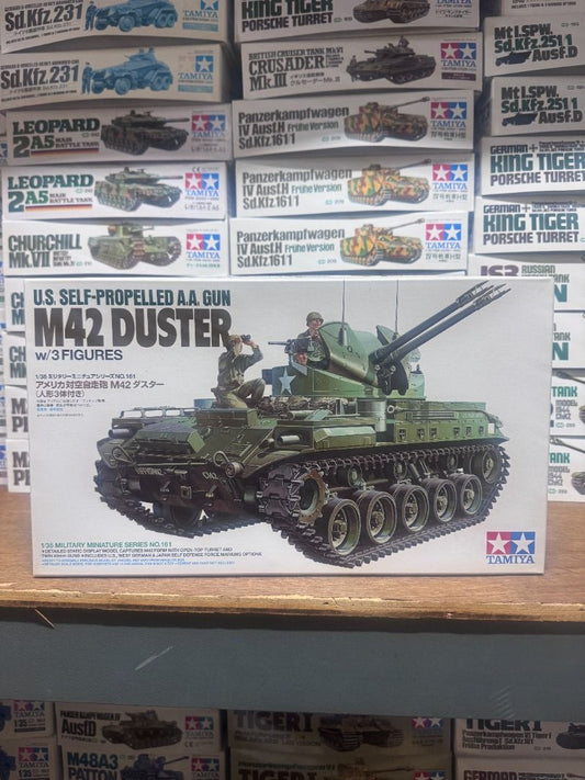 田宮 Tamiya 35161 1/35 U.S. Self-Propelled A.A. Gun M42 Duster (w/3 Figures) Model Kit