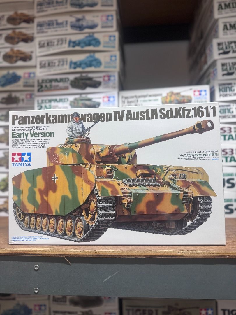 田宮 Tamiya 35209 1/35 German Pz.Kpfw. Iv Ausf. H Early Version. Model Kit