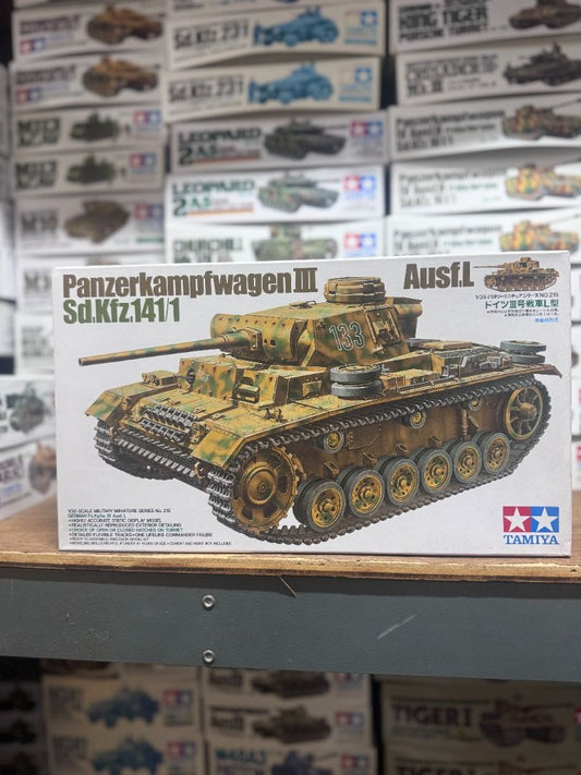 田宮 Tamiya 35215 1/35 German Pz.Kpfw. Ⅲ Ausf. L Model Kit