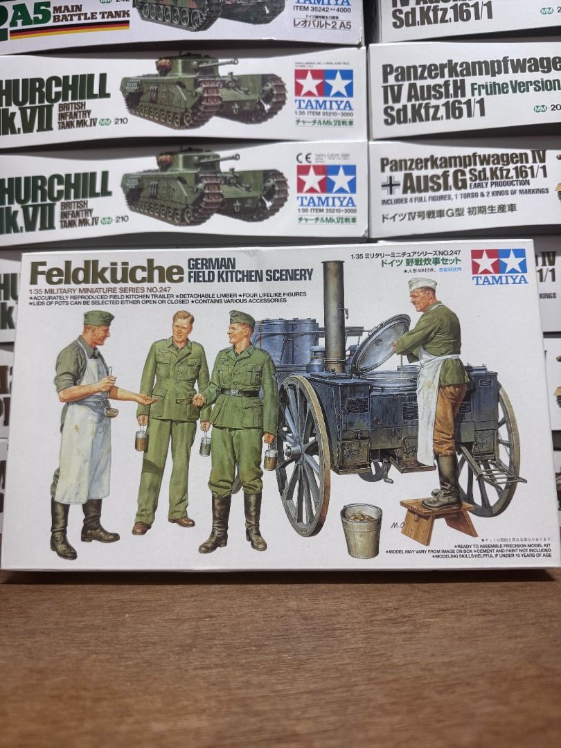 田宮 Tamiya 35247 1/35 German Field Kitchen Scenery Model Kit – Offline Hobby