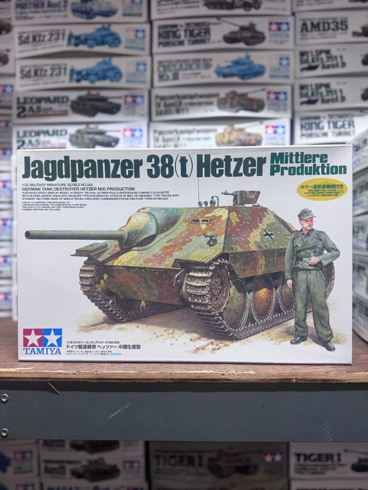 田宮Tamiya 35285 1/35 German Tank Destroyer Jagdpanzer 38(t) Hetzer Mid Production Model Kit