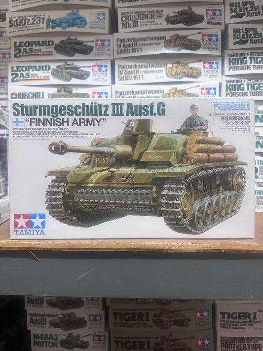 田宮 Tamiya 35310 1/35 Sturmeschutz III Ausf.G ‘Finnish Army'” Model Kit