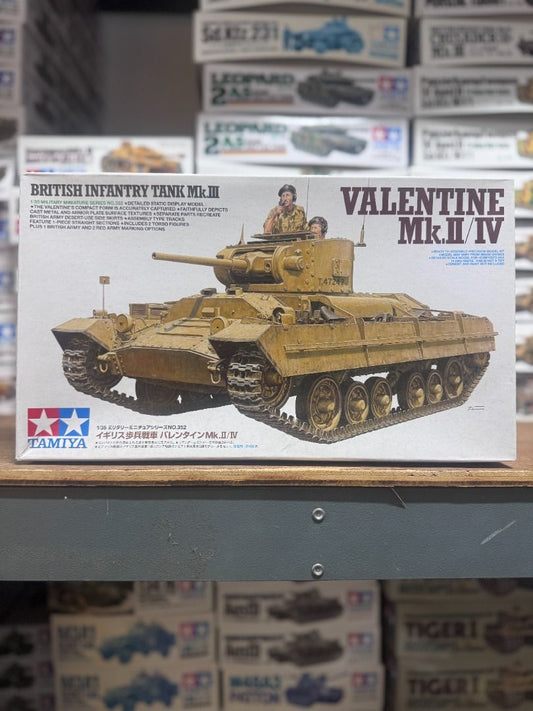 田宮 Tamiya 35352 1/35 British Infantry Tank Mk.III Valentine Mk.II/IV Model Kit