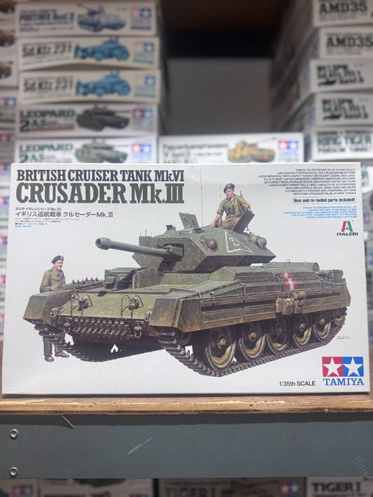 田宮 Tamiya 37025 1/35 British Cruiser Tank Mk.VI Crusader Mk.III Model Kit