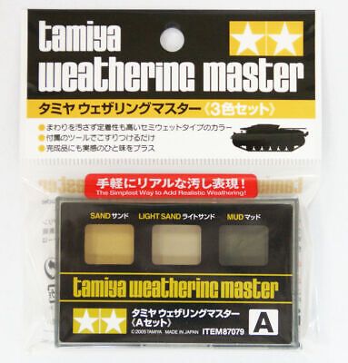 田宮模型 87079 舊化粉盒 A套裝 (深淺沙, 泥) Weathering Master