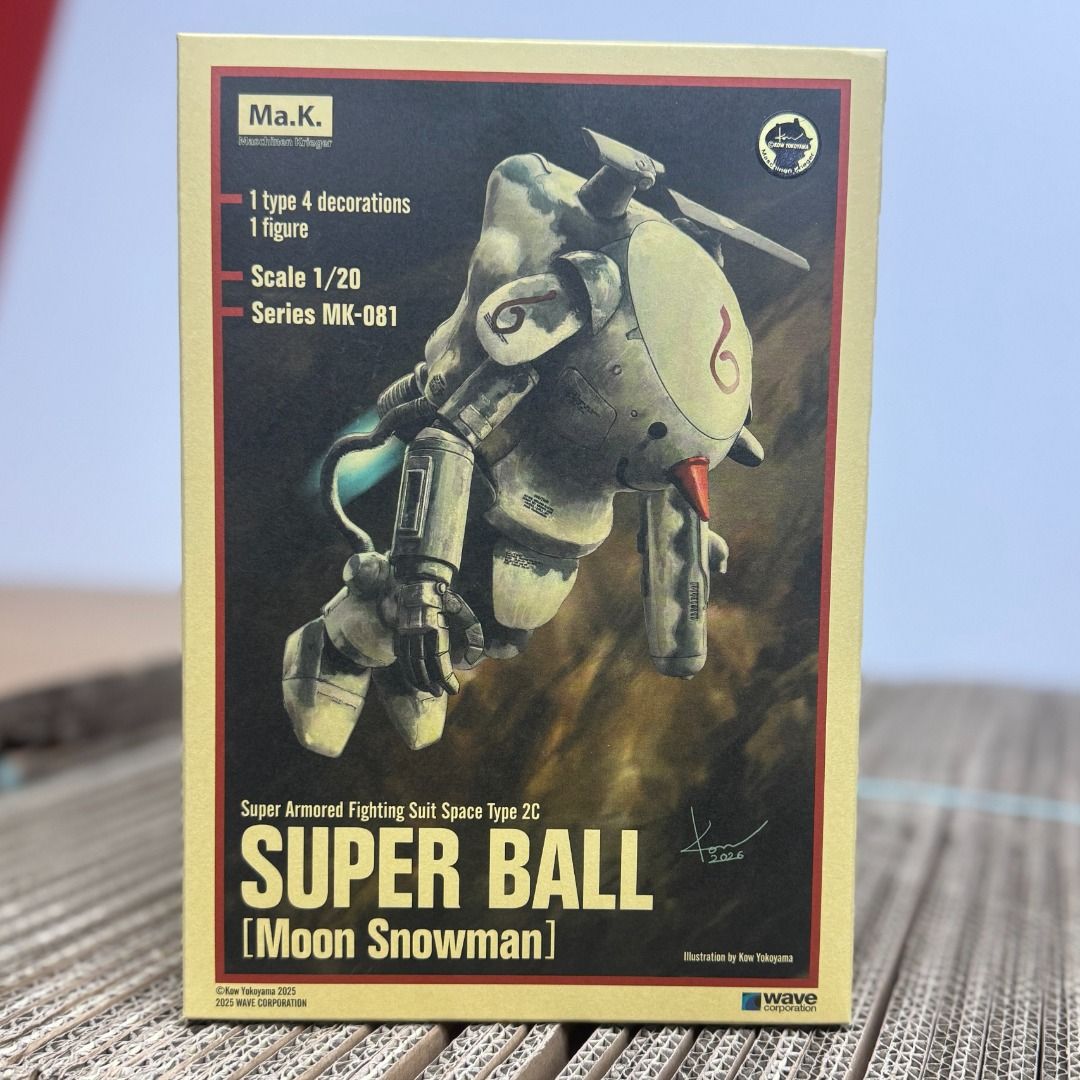 Wave 橫山宏 Ma.K MK-081 SuperBall Moon Snowman 1/20 SF3D 模型