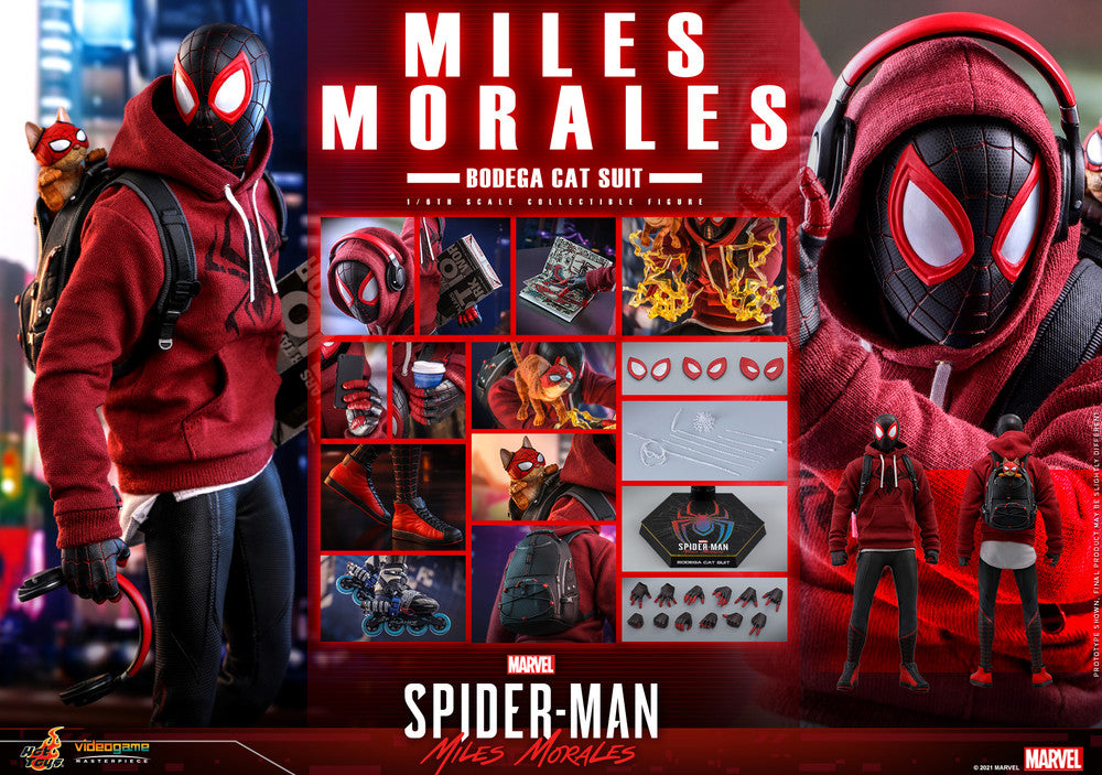 Hot Toys VGM50 Miles Morales MarvelÕs Spider-Man Bodega Cat Suit 