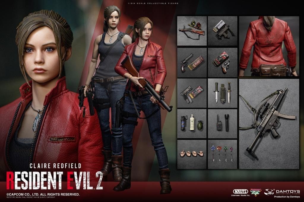 DAMTOYS DMS031 生化危機 2 Claire Redfield 1/6 Figure Resident Evil 2