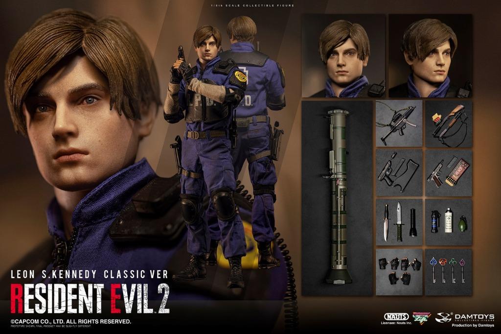DAMTOYS DMS037 生化危機 2 Leon S Kennedy 1/6 Figure Resident Evil 2 Classic Ver.